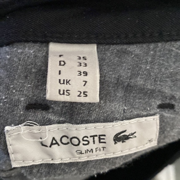 3 for 20 $ - LACOSTE - slim fit black jeans size 25 - Picture 8 of 8
